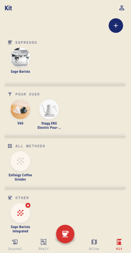 Home barista coffee equipment kit
